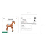 Party Deco Foil Shape Horse Brown 112cm x 97cm