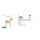 Party Deco Foil Shape Horse Beige 86.5 cm x 73cm