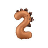 Party Deco Foil 92cm Number 2 Dinosaur