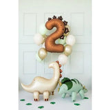 Party Deco Foil 92cm Number 2 Dinosaur