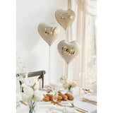Party Deco Foil 46cm Hearts MR and MRS 2pk