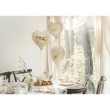 Party Deco Foil 46cm Hearts MR and MRS 2pk