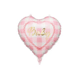 Party Deco Foil Heart 35cm "Baby" Light Pink