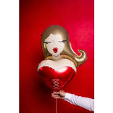 Party Deco Foil Shape Girl 57cm x 75cm