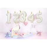 Party Deco Foil Shape 93cm Unicorn Number 1