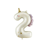 Party Deco Foil Shape 93cm Unicorn Number 2