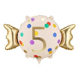 Party Deco Foil Shape Candy Number 5 61cm x 37cm