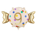 Party Deco Foil Shape Candy Number 9 61cm x 37cm