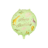 Party Deco Foil 45cm Happy Birthday Safari