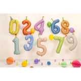 Party Deco Foil 86cm Matte Yellow Party Hat Number 0