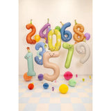 Party Deco Foil 86cm Matte Yellow Party Hat Number 0