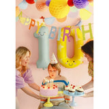 Party Deco Foil 86cm Matte Yellow Party Hat Number 0