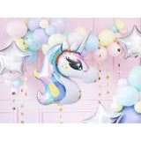 Party Deco Foil Shape Unicorn Head 93cm
