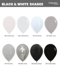 Sempertex 30cm Latex Balloon - Metallic Black