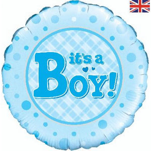 45cm Foil Balloon - It's a Boy