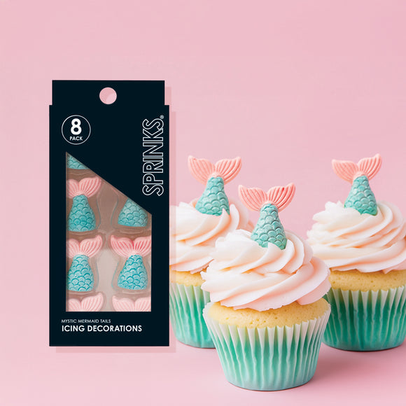 Sprinks Icing Decorations Mystic Mermaid Tails 8 Pieces