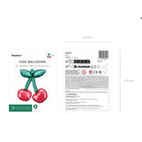 Party Deco Foil Shape Cherries for Garland 3 Pack
