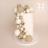 Sprinks Cake Ball Toppers Champagne Gold 32Pk