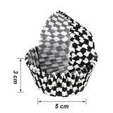 CHECKERED FLAG CUPCAKE CASES