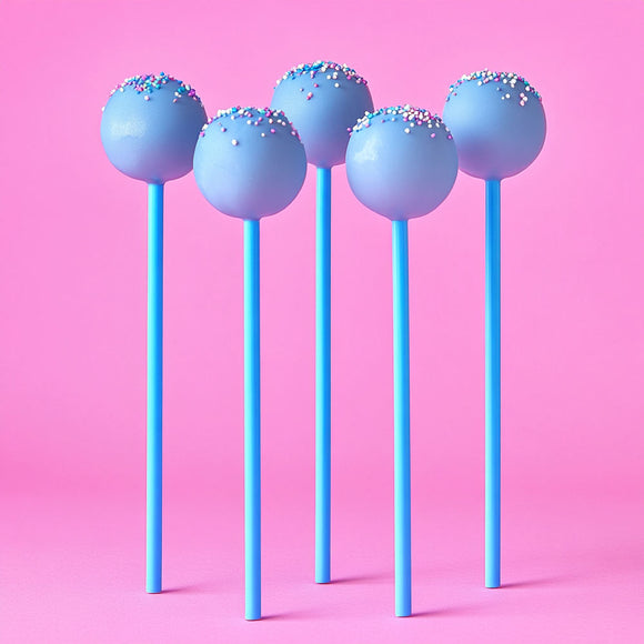 Blue Plastic Lollipop Sticks