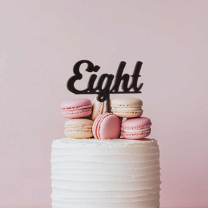 Sugar Crafty Acrylic Cake Topper Black Eight