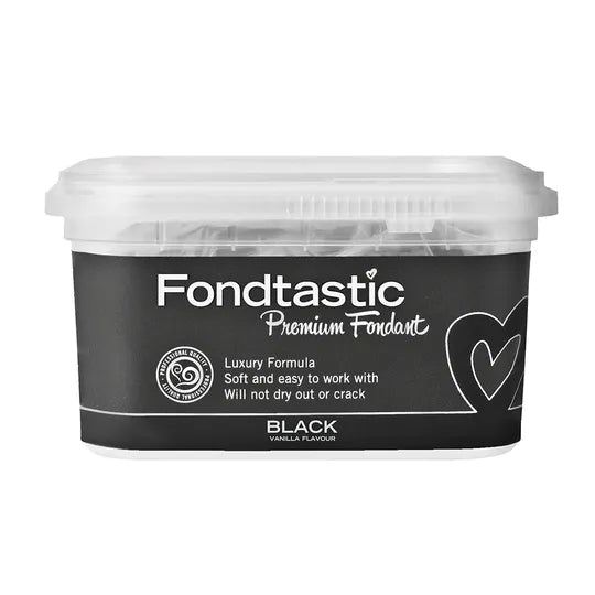 FONDTASTIC Premium Fondant 250gm - BLACK