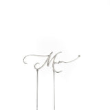 Cake & Candle Silver Metal Cake Topper Mum