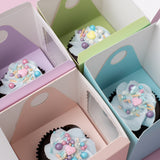 Papyrus Scalloped Single Cupcake Box Pastel Pink P6