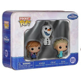 Funko Pocket POP! Disney Frozen Mini 3 Pack Tin Anna, Olaf & Elsa #01