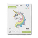 Grabo Foil Shape 55 x 81cm Macaron Unicorn Head