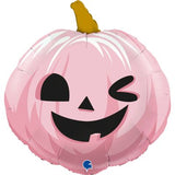 Grabo Foil Shape 56cm Funny Pumpkin Pink