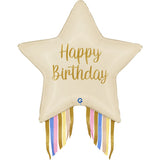 Grabo Foil Shape 74cm Starburst Birthday