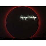 HIRE - 'Happy Birthday' Bright White LED Light