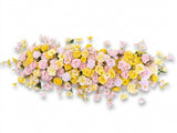 Hire - Pastel Yellow & Pink Floral Runner 1.7m