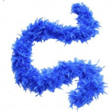 FEATHER BOA - BLUE