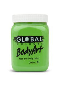 Body Art Face & Body Paint - LIME GREEN 200ml