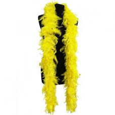 FEATHER BOA - YELLOW