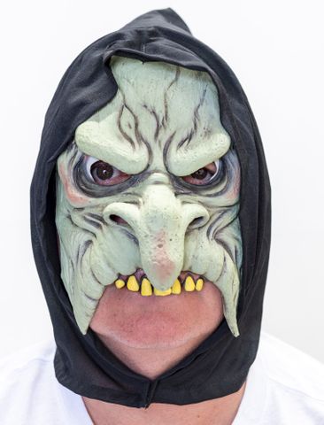 Green Hooded Witch MASK
