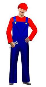 Adults Costume - Red plumber (Mario Brothers)