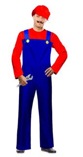 Adults Costume - Red plumber (Mario Brothers)