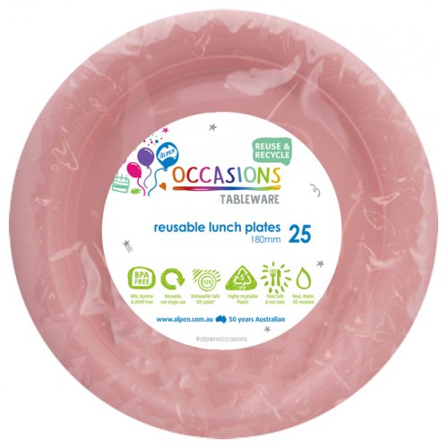 LUNCH PLATE 18cm - SOFT PINK (25)