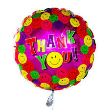 45cm Foil Balloon - THANK YOU