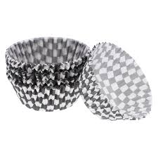 CHECKERED FLAG CUPCAKE CASES