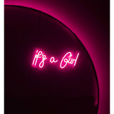 HIRE - 'It's a Girl' Pink LED Light
