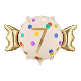 Party Deco Foil Shape Candy Number 7 61cm x 37cm