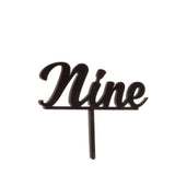 Sugar Crafty Acrylic Cake Topper Black Nine