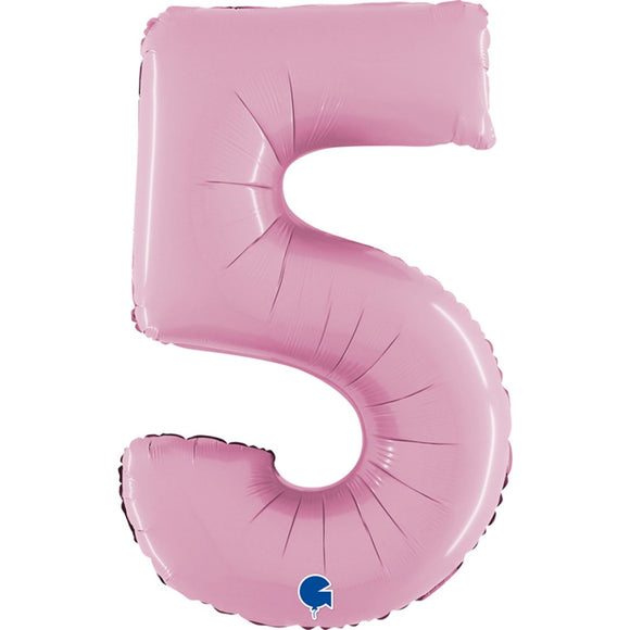 Mid 66cm Numbers PASTEL PINK #5