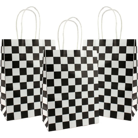 Checkered Party Bags 6PK