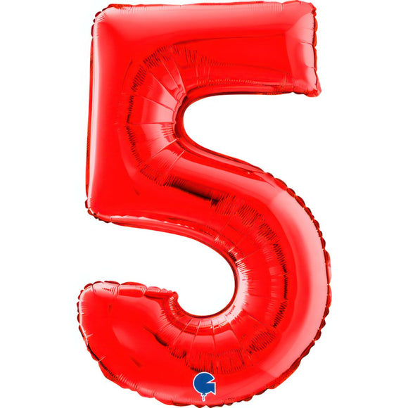 Mid 66cm Numbers RED #5
