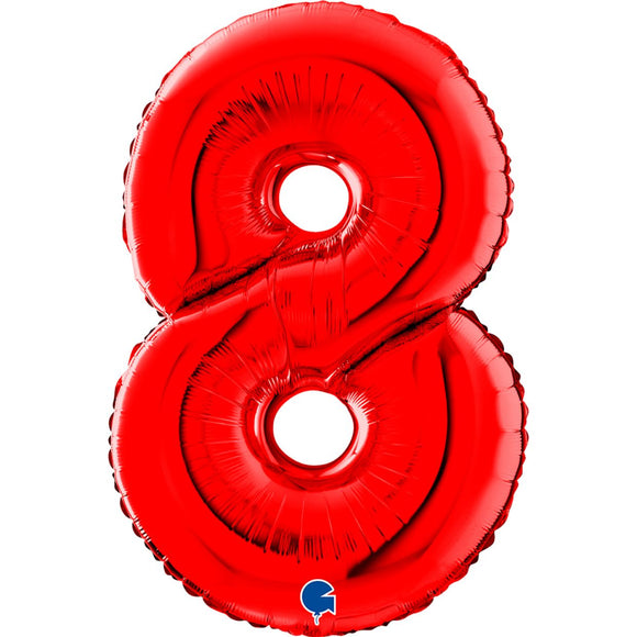 Mid 66cm Numbers RED #8